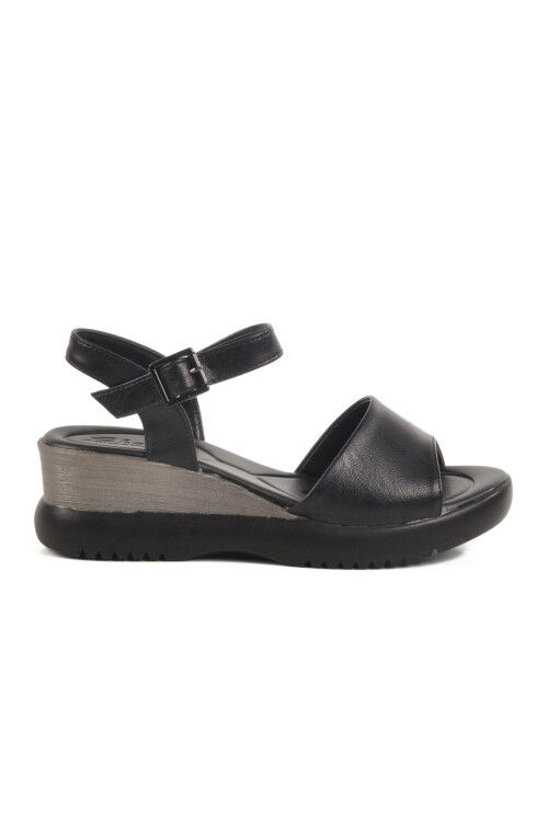 Black Heeled Womens Sandals T-003 Z