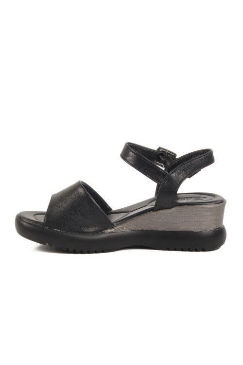 Black Heeled Womens Sandals T-003 Z