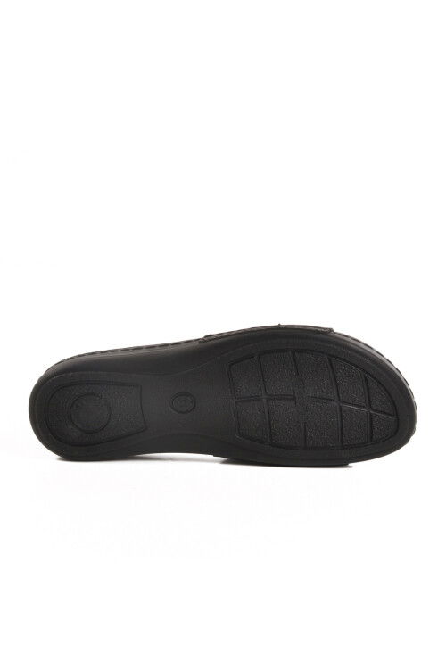 Black Thin Sole Anatomic Womens Slippers 11-367 Z
