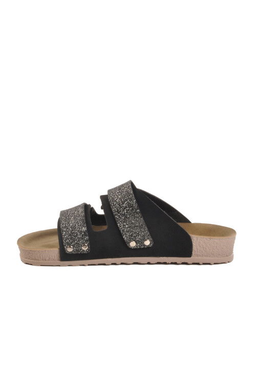 Black Light Velcro Womens Slippers 20-009 Z