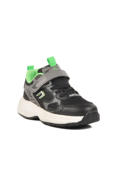 Black Velcro Mesh Lightweight Boys Sneakers Dian F