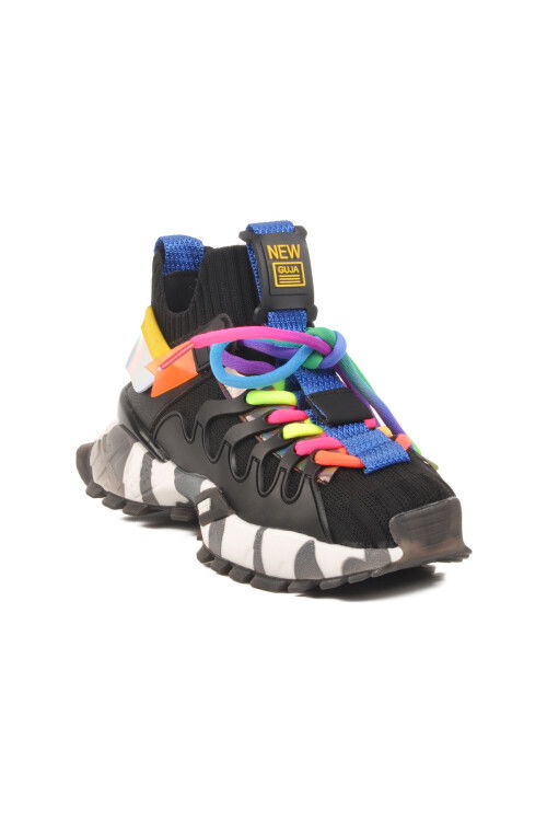 Black Anorak Lightweight Unisex Kids Sneakers 25Y638-1 F