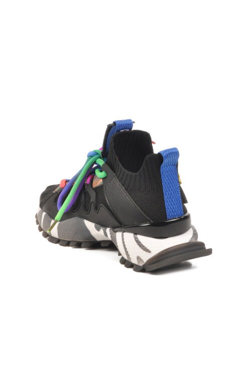 Black Anorak Lightweight Unisex Kids Sneakers 25Y638-1 F