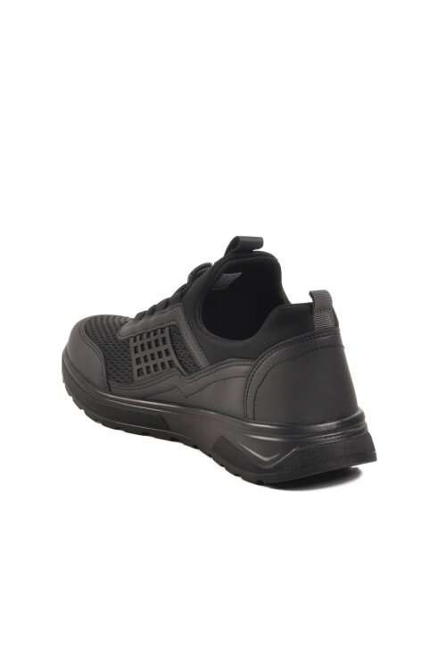 حذاء رياضي رجالي خفيف الوزن ومرن من شبكة سوداء مقاس M