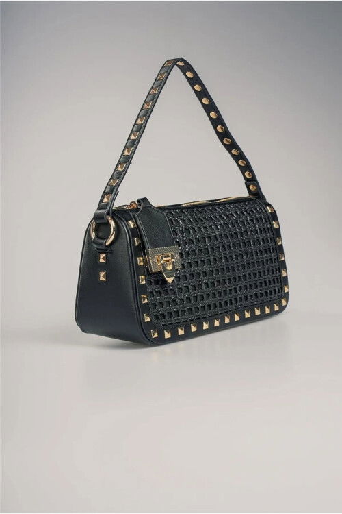 Black Womens Handbag and Shoulder Bag 17961