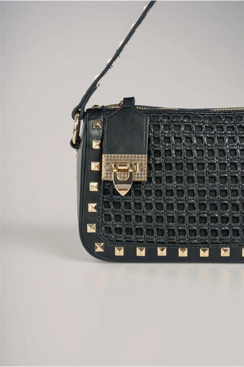 Black Womens Handbag and Shoulder Bag 17961