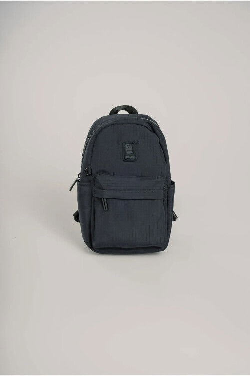 Black Womens Textile Crossbody Backpack 17984