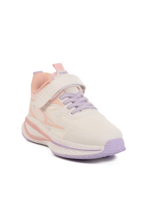 Somon Cırtlı Fileli Hafif Esnek Kız Çocuk Spor Ayakkabı Silva F