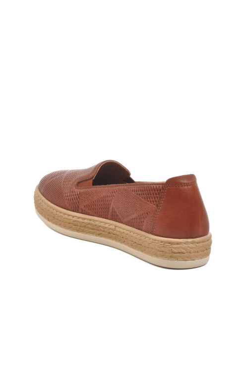 Taba Hakiki Deri Anatomik Kadın Casual Ayakkabı F-2036 Z