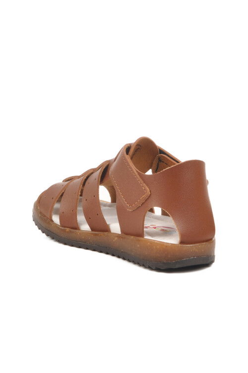 Taba Cırtlı Hafif Unisex Çocuk Sandalet 17370 B