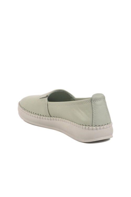 Green Genuine Leather Womens Casual Shoes 211 Z