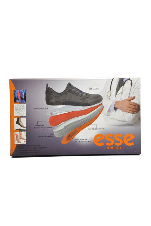 Anthracite Orthopedic Mens Casual Shoes 6220 M