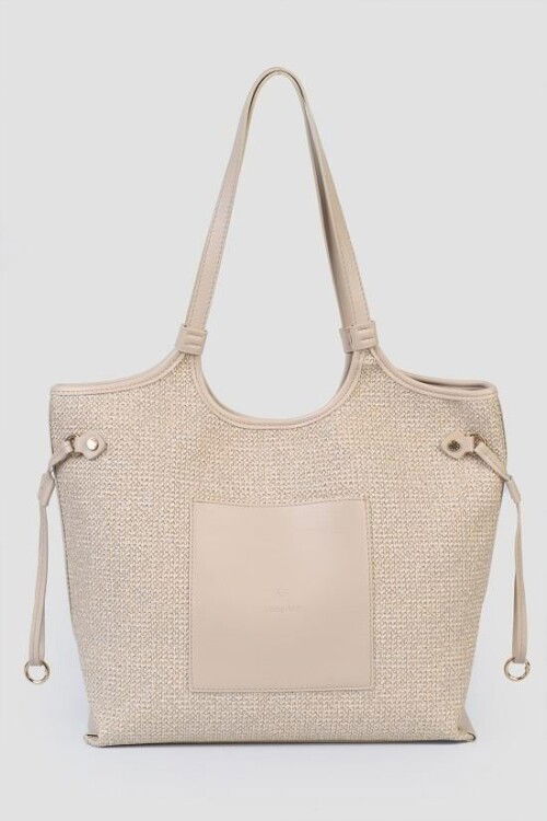 Beige Womens Hand and Shoulder Bag M611