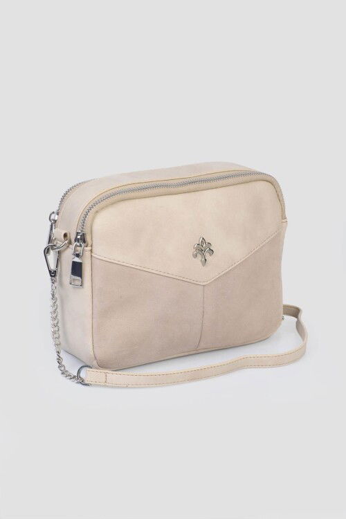 Beige Womens Crossbody Bag ZD320