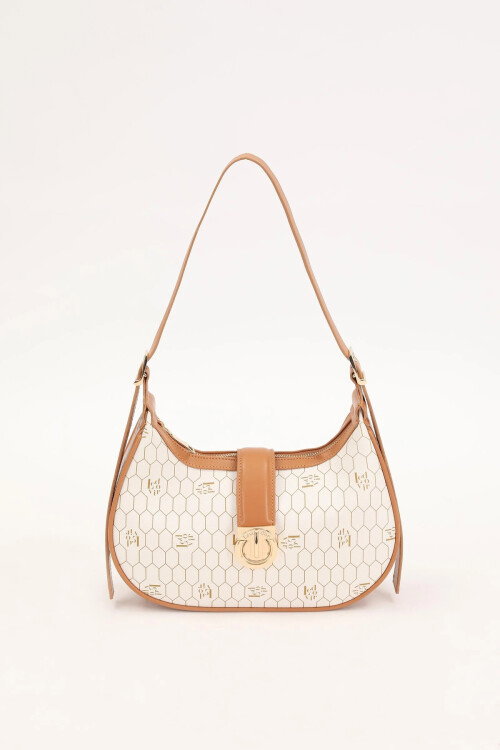 Beige Womens Handbag and Shoulder Bag 930211