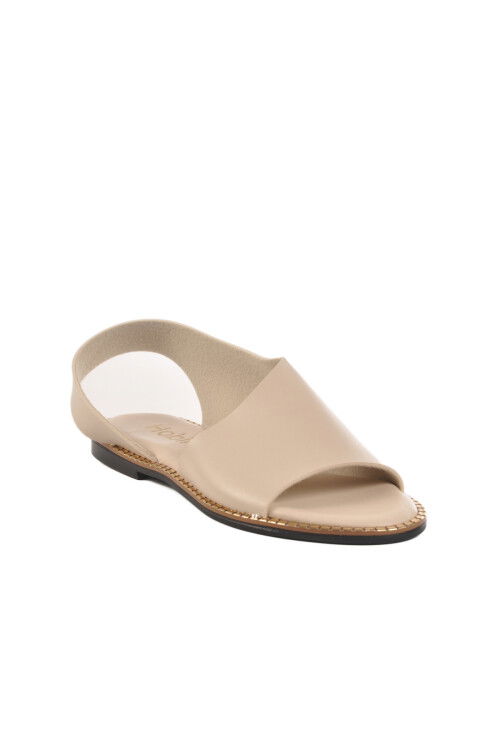 Beige Thin Sole Lightweight Womens Sandals 101 Z