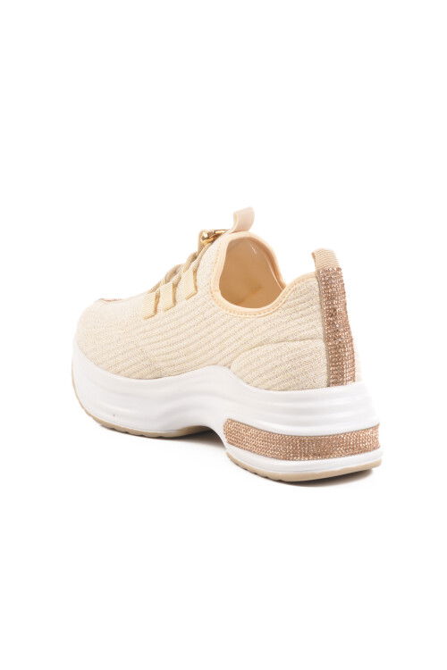 Beige Textile Womens Casual Shoes 702322 Z