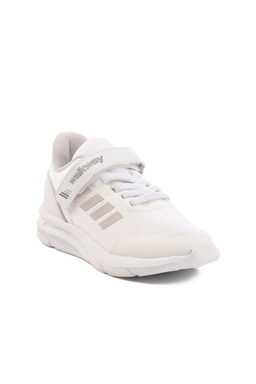 White Velcro Mesh Lightweight Unisex Kids Sneakers Fav 100 F