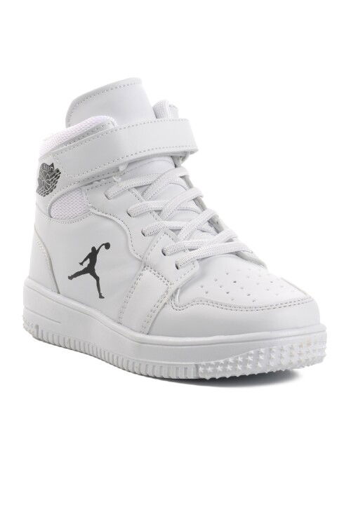 حذاء رياضي أبيض بطول الكاحل للأولاد Haykat Long F