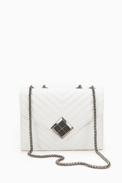 حقيبة كتف نسائية بيضاء 930076