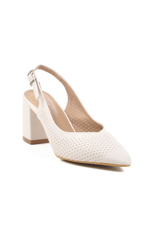White Womens Evening Shoes PC-54727 Z