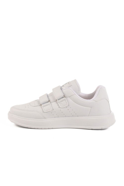 White Velcro Unisex Sneakers DRK158 G