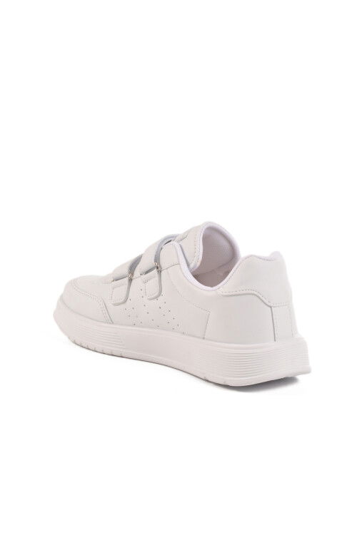 White Velcro Unisex Sneakers DRK158 G