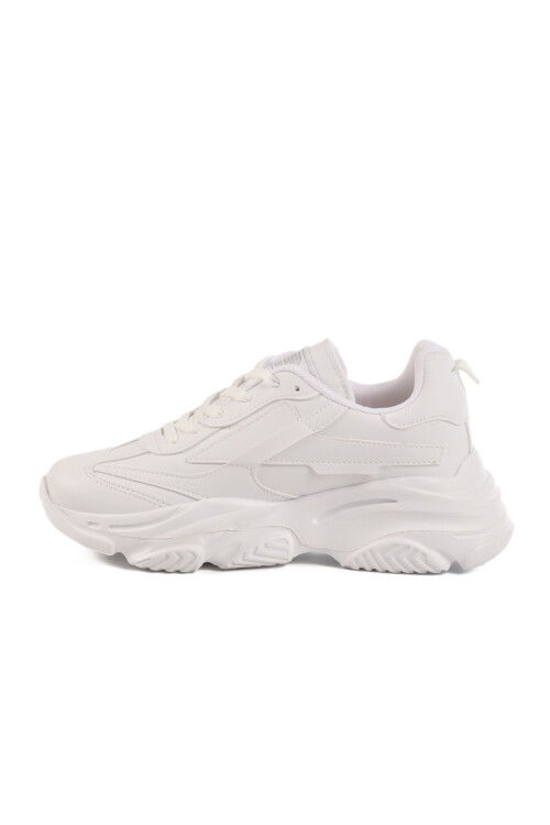 White Lace-Up Womens Sneakers DRK171 G