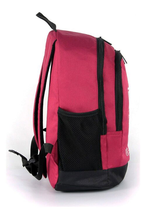 Claret Red Black Unisex School Bag 03834