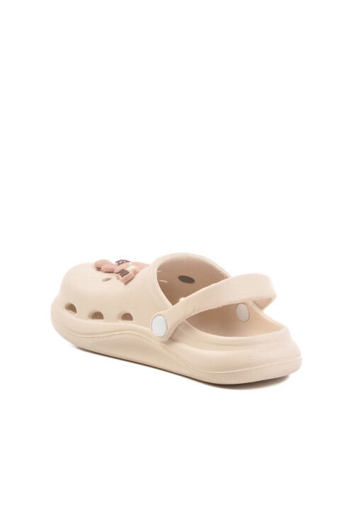 Ecru Eva Lightweight Girls Sabo Slippers 303 F