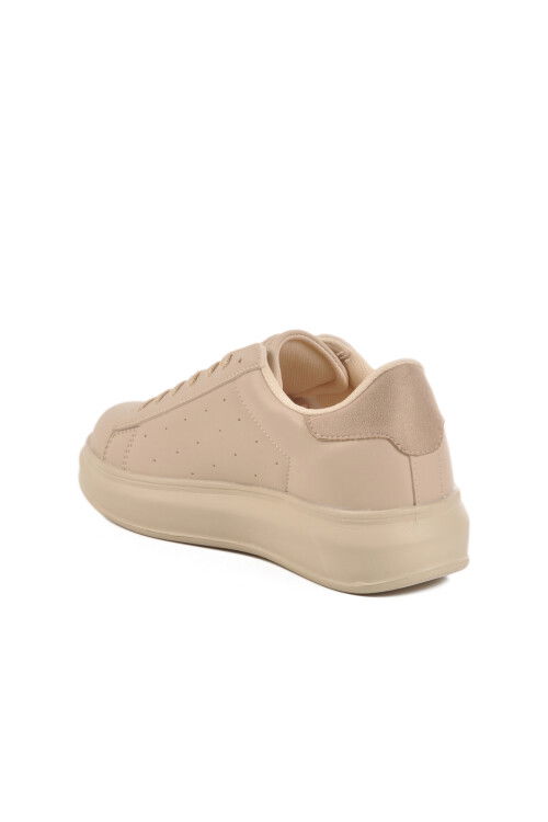 Ecru Lace-Up Womens Sneakers 156 G