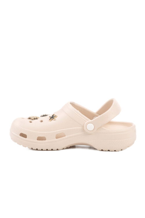 Ecru Eva Lightweight Womens Sabo Slippers 606 Z