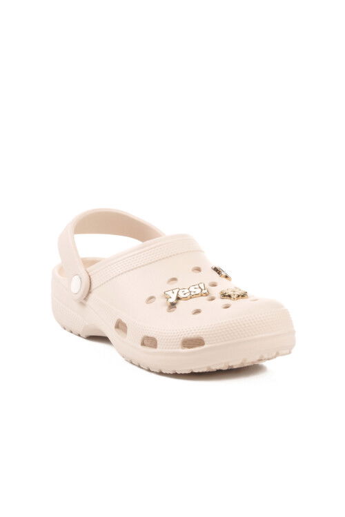 Ecru Eva Lightweight Womens Sabo Slippers 606 Z