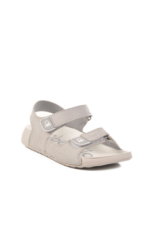 Gray Velcro Lightweight Girls Sandals BN-1419 F