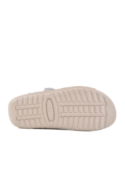 Gray Velcro Lightweight Girls Sandals BN-1419 F