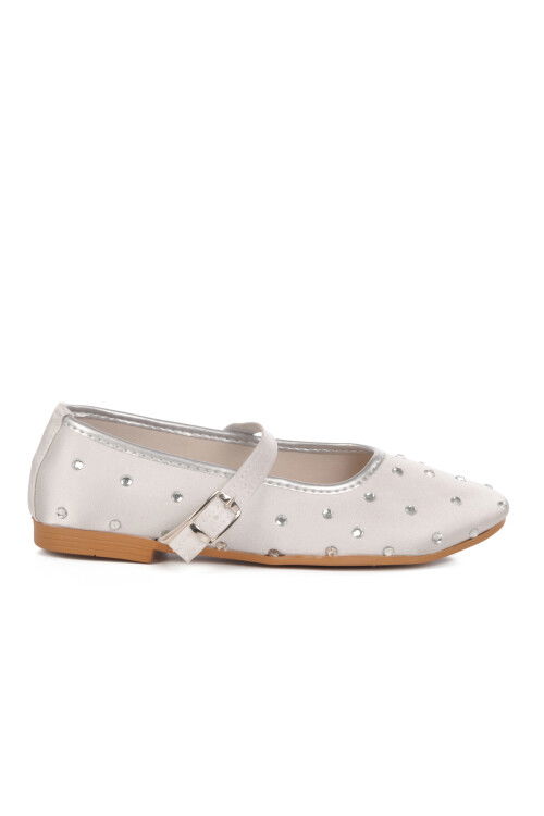 Silver Stone Textile Womens Ballerinas 116 Z