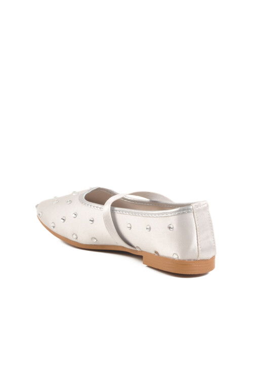 Silver Stone Textile Womens Ballerinas 116 Z