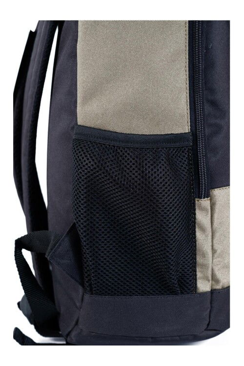 Khaki Black Unisex School Bag 04292