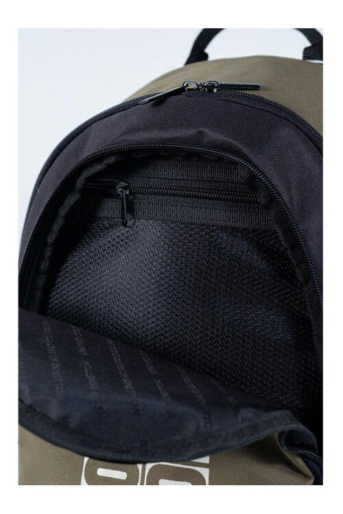 Khaki Black Unisex School Bag 04292