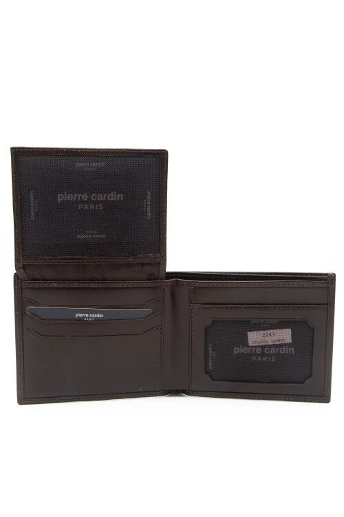 Brown Genuine Leather Mens Wallet 2243