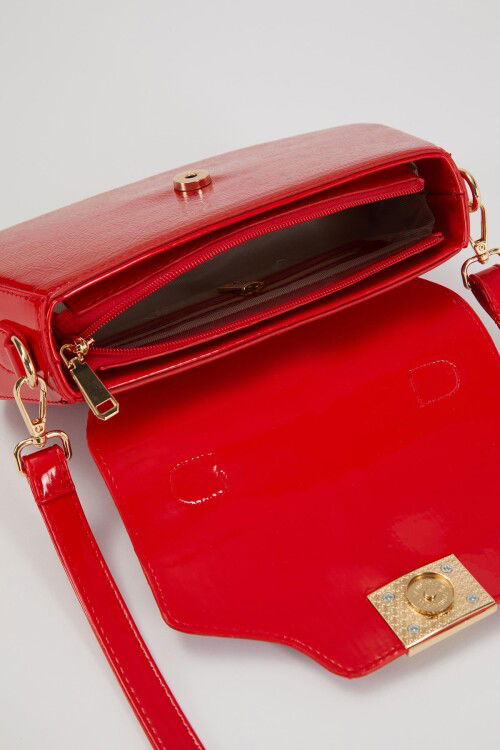 Red Womens Hand and Shoulder Bag 930214