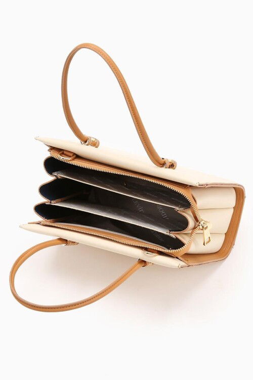 Cream Womens Hand and Shoulder Bag 930156