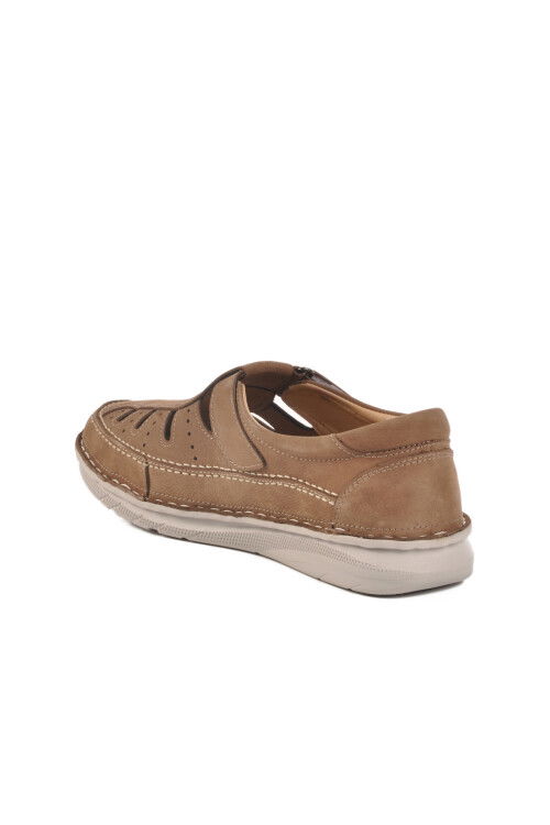 حذاء كاجوال رجالي من الجلد الطبيعي من رمال السويد بشريط فيلكرو 2623 M