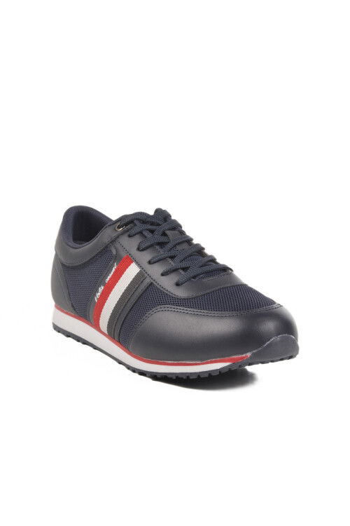 Navy Blue Mesh Memory Foam Mens Sneakers M-21092 M