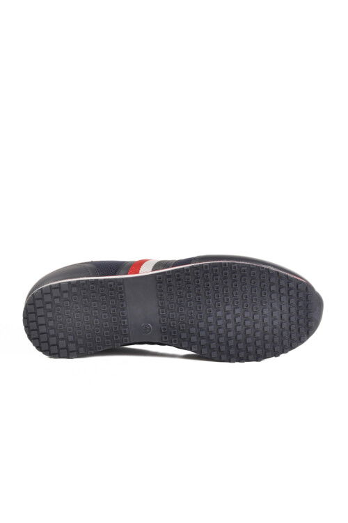 Navy Blue Mesh Memory Foam Mens Sneakers M-21092 M