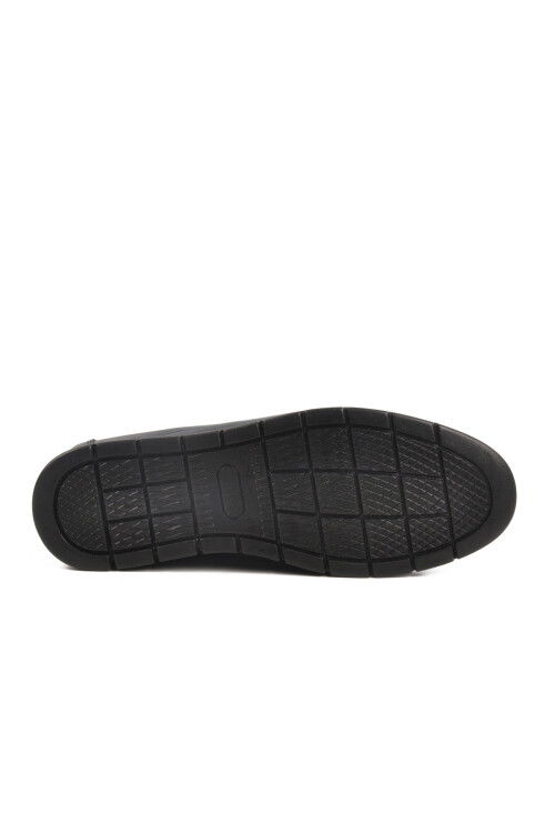 Navy Blue Genuine Leather Gel Sole Anatomic Mens Casual Shoes 024 M