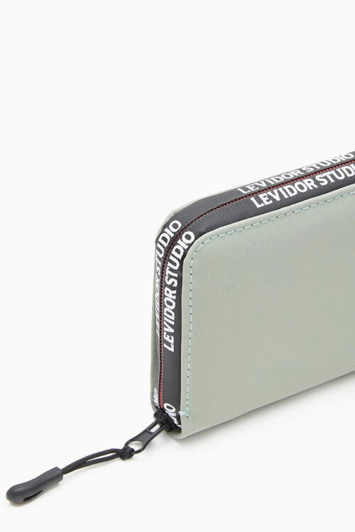 Mint Green Textile Womens Wallet 920004