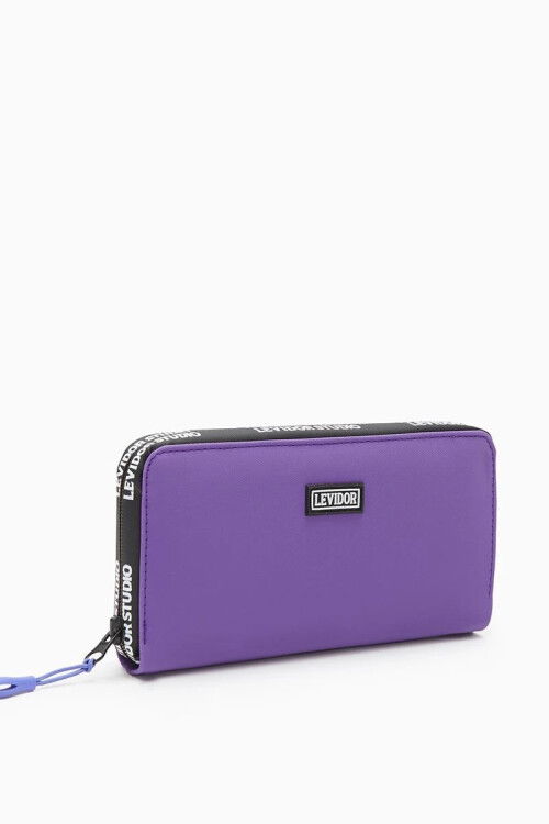 Purple Textile Womens Wallet 920004