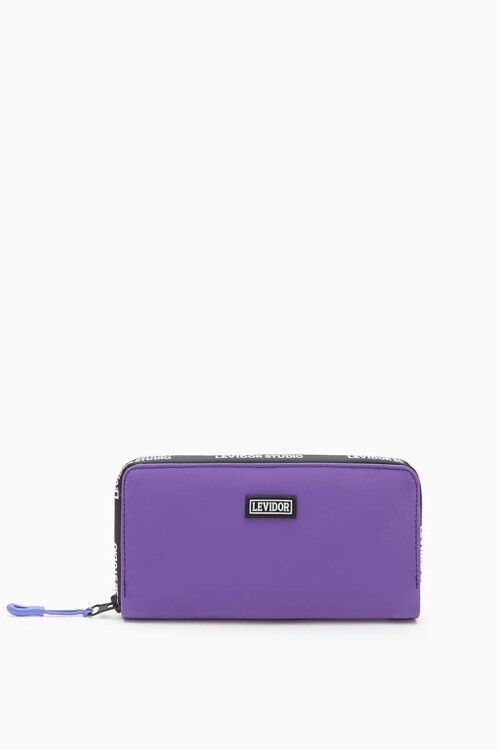 Purple Textile Womens Wallet 920004