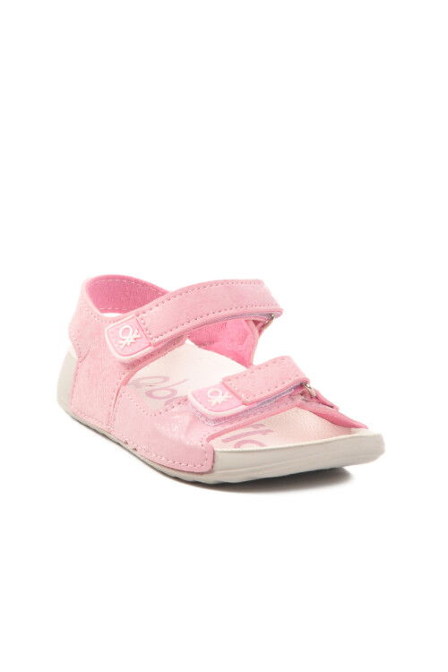 Pembe Cırtlı Kız Çocuk Sandalet BN-1421 P